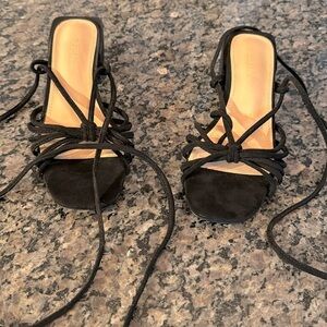 JustFab Aurora lace up sandal 7